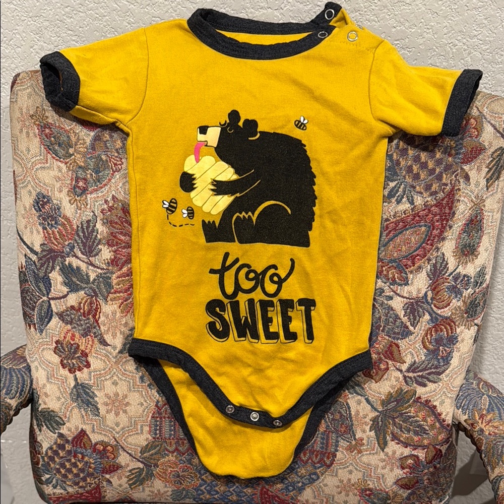 Lazy One Yellow and Black Bee Bodysuit